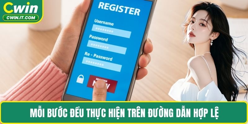 Mỗi bước đều thực hiện trên đường dẫn hợp lệ